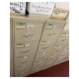 4 DRAWER FILE CABINET 15 X 19X 59