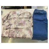 1X ITALY SWEATER NEW, SZ. 22 DENIM PANTS
