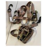 TWO CAMOUFLAGE TIE DOWN STRAPS BY SMART STRAPS