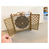RENSIE 8 DAY 7 JEWEL BRASS CLOCK MADE IN WEST