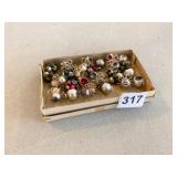 ANTIQUE CHRISTMAS ORNAMENTS ONE INCH