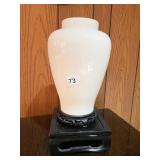PORCELAIN VASE DRILLED FOR A LAMP