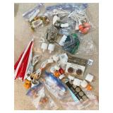 CANDLES, BULBS, EXTENSION CORDS, HEAD UMBRELLA