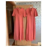 MATCHING EMPIRE WAIST DRESSES WITH COWL NECK