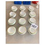 12 GOLD RIM CUPS