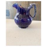 VINTAGE BLUE CREAMER DOES HAVE DAMAGE ON TOP