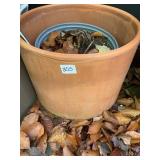 TERRA COTTA PLANTER & PLASTIC PLANTER