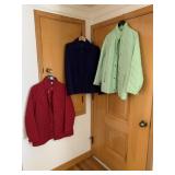 APPLESEEDS QUILTED JACKETS, SZ LARGE, WOOL BLEND