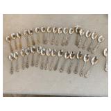 GROUP OF SOUVENIR SPOONS INCLUDING MOST OF THE