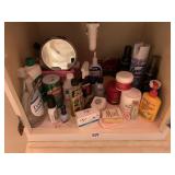 ASSORTED BEAUTY PRODUCTS AND CLEANING PRODUCTS