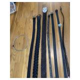 COLLECTION OF LADIES BELTS, MOSTLY LEATHER, SZ