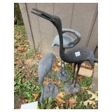 METAL YARD CRANES SET OF 3