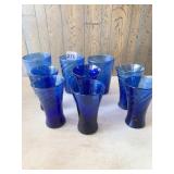 ASSORTMENT OF BLUE GLASSES