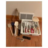 UTENSIL HOLDER, UTENSILS, CLICQUOT BOTTLE OPENER,