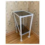 GLASS AND IRON PLANT STAND