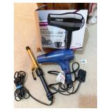 CURLING IRON AND HAIR DRYER W/ BOX