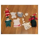 YULETIDE CONCEPT THUMB SUCKER BABIES WITH OUTFITS