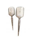 STERLING SILVER MIRROR AND BRUSH SET