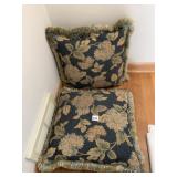2 FRINGED THROW PILLOWS