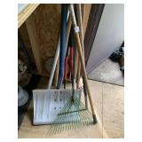 SNOW SHOVEL, RAKES, ETC.