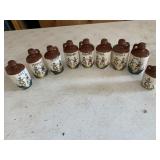 SPICE JARS SEE DAMAGE ON 1