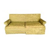 PRESTICES BASSETT MCM GREEN SLEEPER SOFA WITH