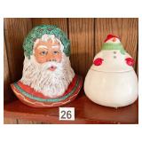 SANTA AND SNOWMAN