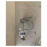 SYRUP DISPENSER GLASS WITH METAL SURROUND