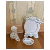 UCAGCO CHINA HAND PAINTED SHOE WITH BALLERINA,