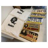 STEELERS TOWELS & VANITY PLATES