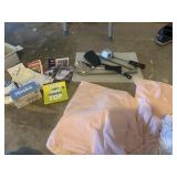 CUTTING BOARD, KITCHEN UTENSILS, ETC.