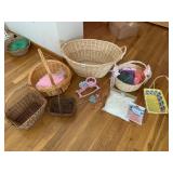 EASTER BASKETS AND FILLER, BAG OF WHITE FILLER