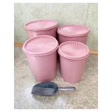 TUPPERWARE CANISTERS PINK