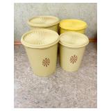 TUPPERWARE CANISTERS, 1 NOT MATCHING