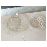 CLEAR GLASS PLATES ONE TEDDY BEAR THEME