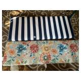 FLORAL AND BLUE AND WHITE CUSHIONS