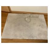 CARPET REMNANT, PLUG BAR AND EXTENSION CORD