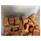 VINTAGE ITALY TERRACOTTA CLAY PIECES FOR YARD
