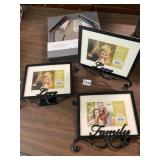 SMALL NEW WALL MIRROR AND HANGING PICTURE HOLDERS