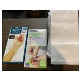WHITE LUNCH BAGS, 1000 DISPOSABLE GLOVES