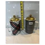 PAIR OF THRESHOLD COFFEE CARAFES