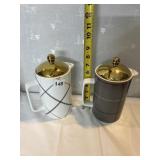 PAIR OF THRESHOLD COFFEE CARAFES