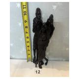 HAND CARVED EBONY WOOD AFRICAN FAMILY