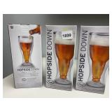 GENUINE FRED HOP SIDE DOWN BEER BOTTLE GLASS NIB