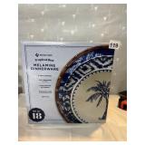 MEMBERS MARK TROPICAL IKAT MELAMINE DINNERWARE