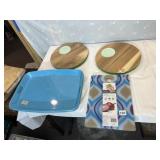 WOOD CUTTING BOARDS, PLATTERS, ETC.