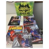 SPIDER MAN AND STAR WARS COLORING BOOKS