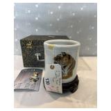 SMALL BRUSH POT TIGER IN BOX