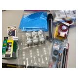 LIGHT BULBS IN PLASTIC BIN