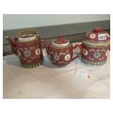 JINGDEZHEN TEAPOTS, AND GINGER JAR